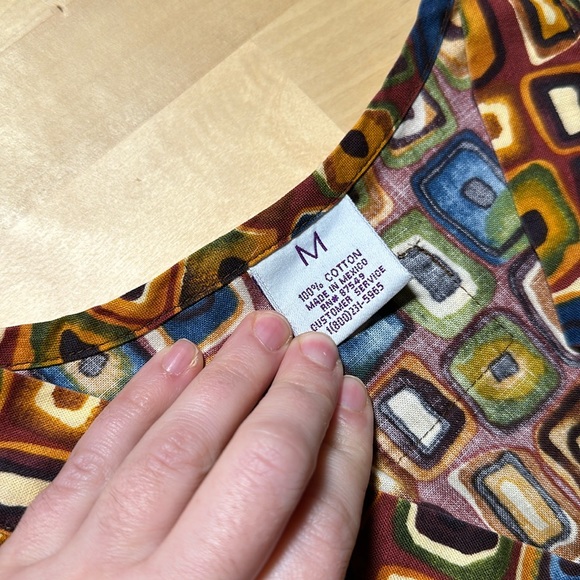 S.C.R.U.B.S. Brown Patterned Scrub Top - Picture 5 of 5